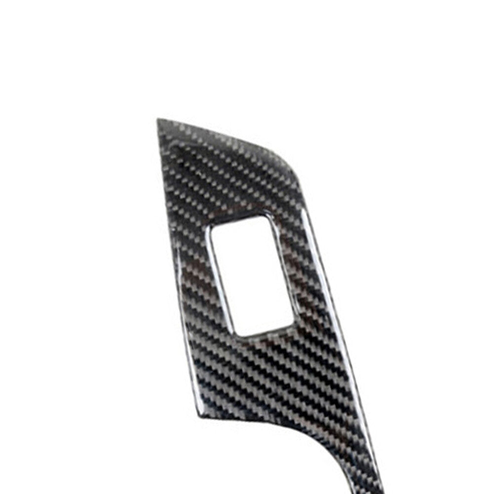 Carbon Fiber Rear Door Window Lift Panel Cover Trim for Honda CRV CR-V 2012-2016