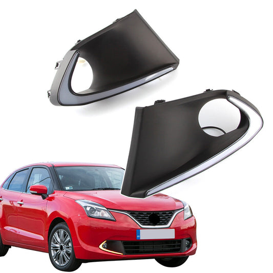 Two LED daytime running lights with turn signals for Suzuki Baleno 2016-2017