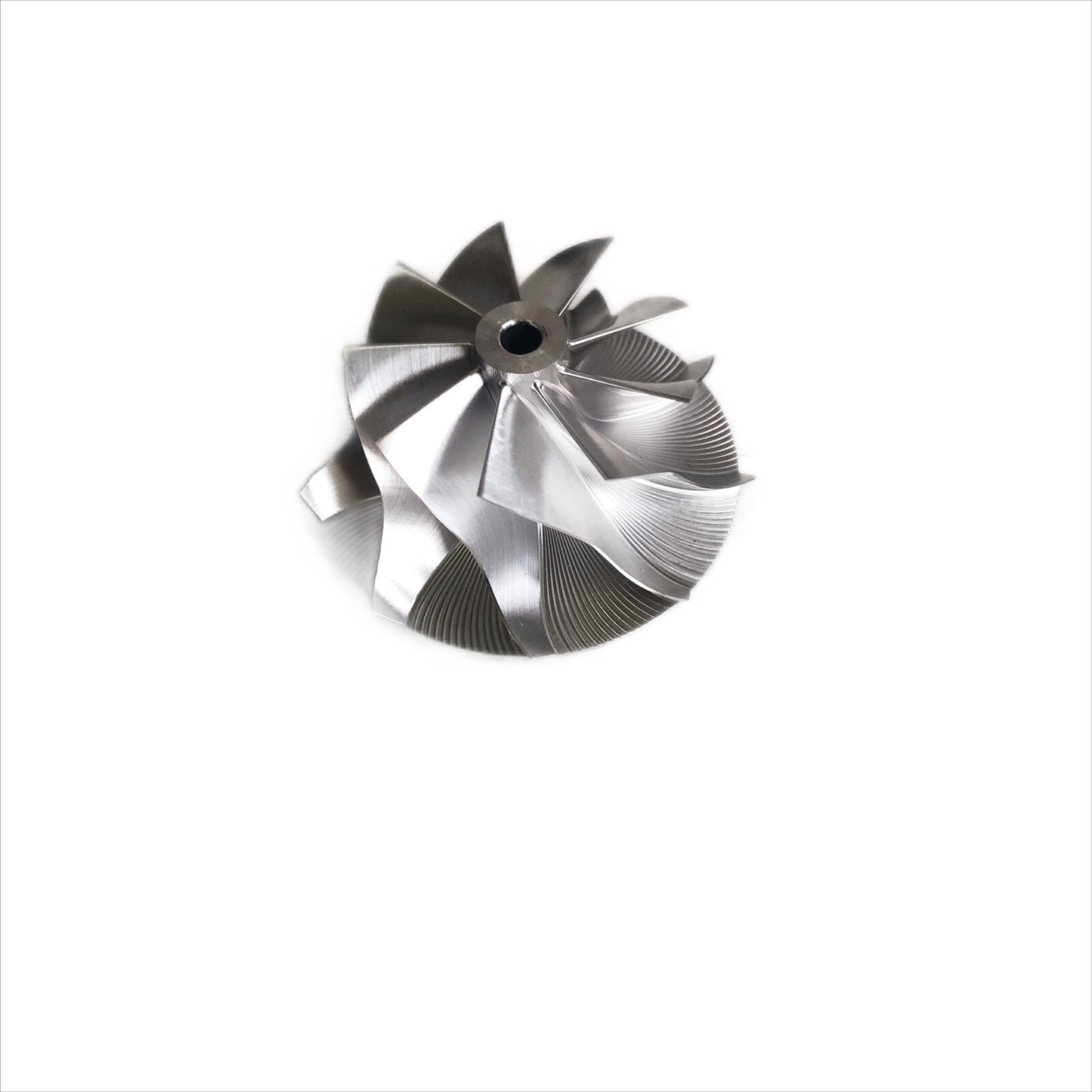 GT12 36.35/49.00 mm 9+0 Blade High-Performance Turbine Billet Compressor Wheel