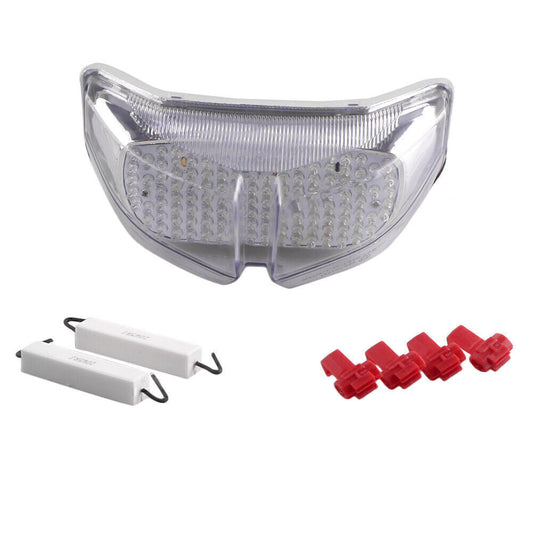 Clear LED Integrated Rear Tail Light Turn Signals Lamp Fit for YAMAHA FZ1 2006-2011