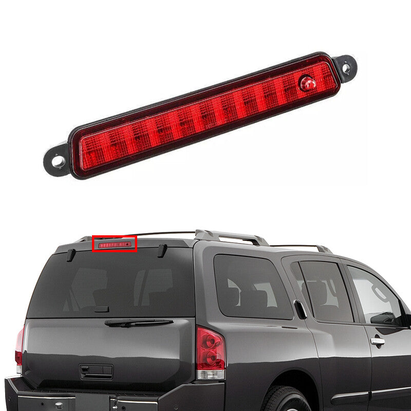 1 Pcs for Nissan /Armada 2005-2015 Red High Mount LED 3Rd Brake Light