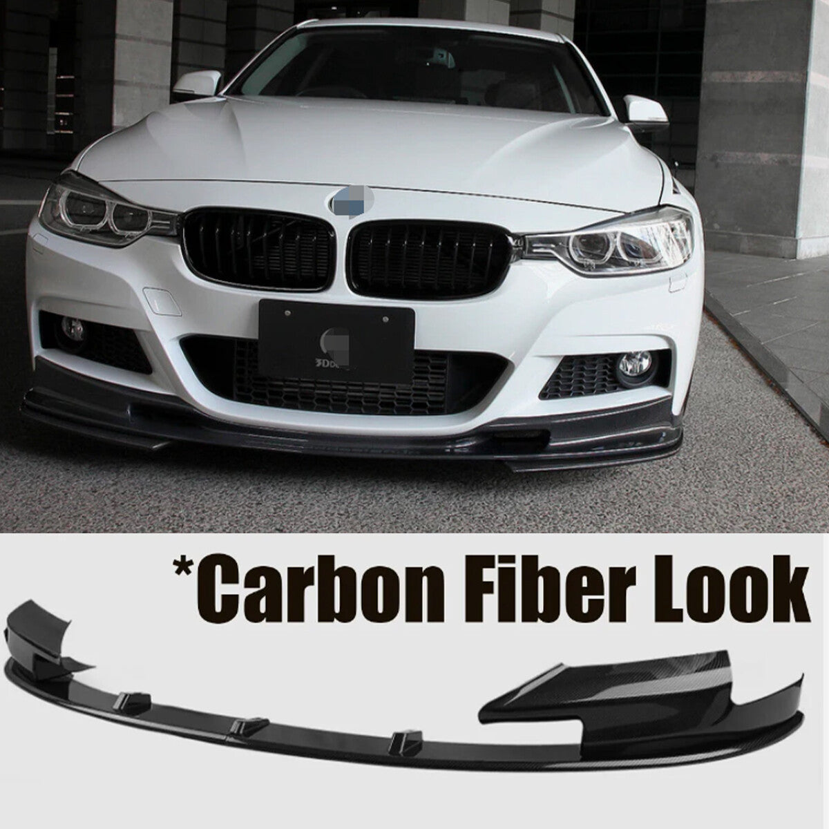 MP Style Splitter for BMW F10 M5 2012-2016 Carbon Fiber Front Bumper Lip Spoiler