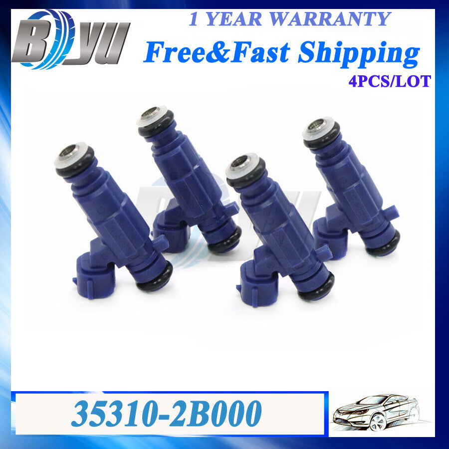 4PCS Fuel Injectors 353102B000 35310-2B000 for Hyundai i20 i30 for KIA Ceed 1.4L