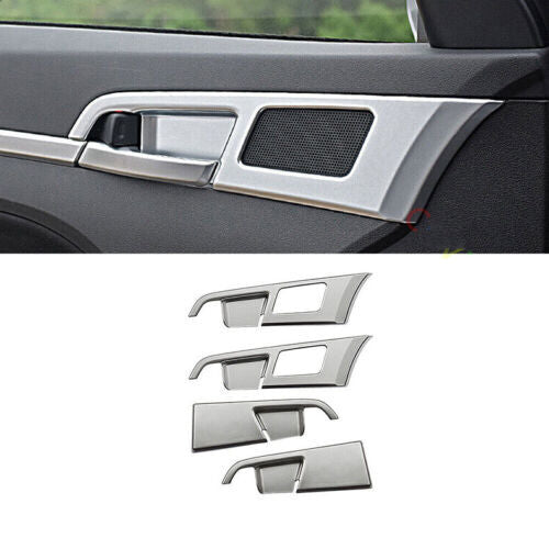 for Hyundai for Elantra 2017-2020 Matte Silver Inner Door Handle Molding Cover Trims