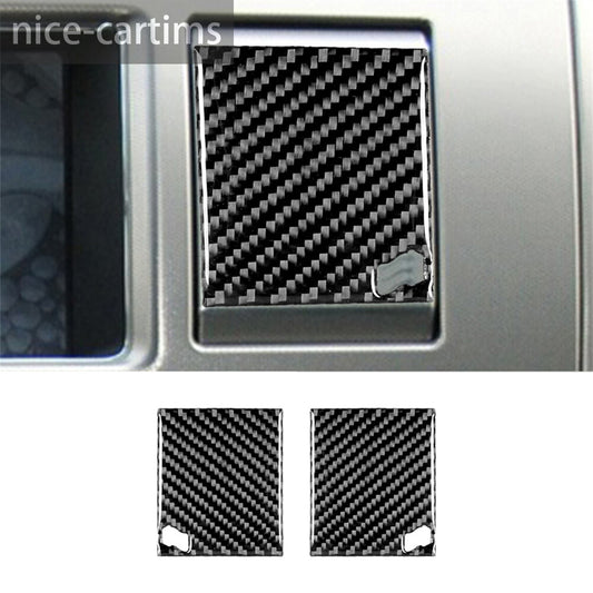 Carbon Fiber Central Control Vent Panel Decorative Cover for Jaguar XF 2009-2011