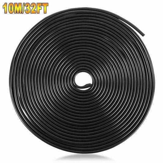 10M / 32ft Car Door Edge Trim Guard Molding Rubber Seal Strip Scratch Protector