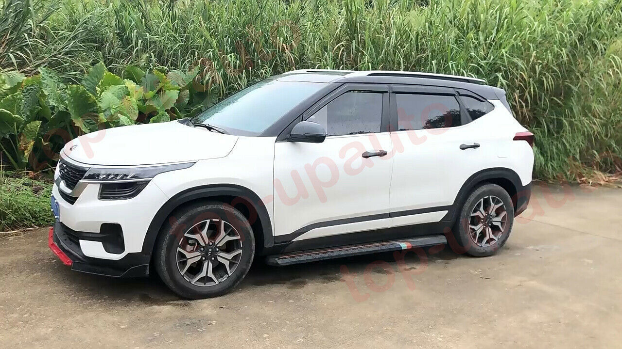for Kia Seltos 2020-2024 black Car Window Wind Visors Rain Guard Vent Deflectors