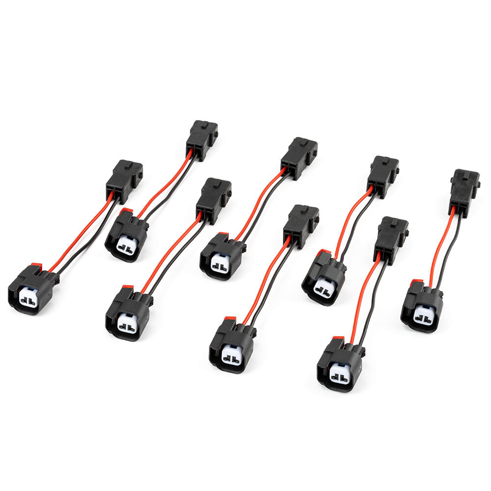 8Pcs LS1 LS6 LT1 EV1 Engine wire Harness to LS2 LS3 LS7 EV6 Injector Adapters
