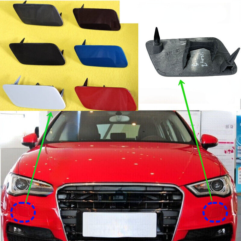 Car Front Headlight nozzle Washer Cover Cap for Audi A3 2014 2015 2016