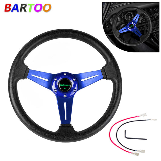 Blue Universal for Golf Cart Steering Wheel for Yamaha EZGO Club Car Aluminum