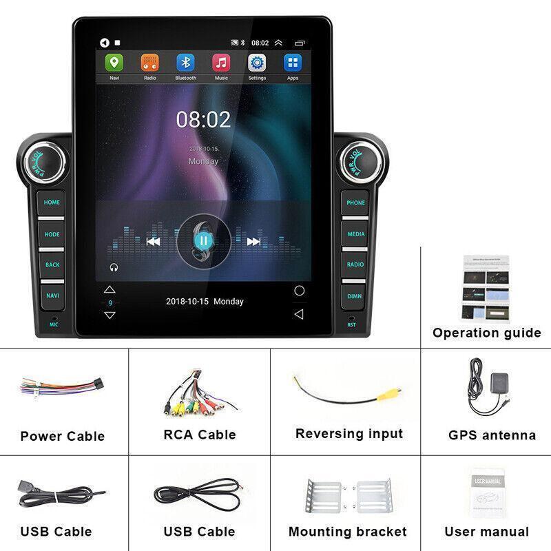 9.5 Android 10.0 1GB+16GB HD Touch Screen Car Stereo Radio GPS For Android/IOS