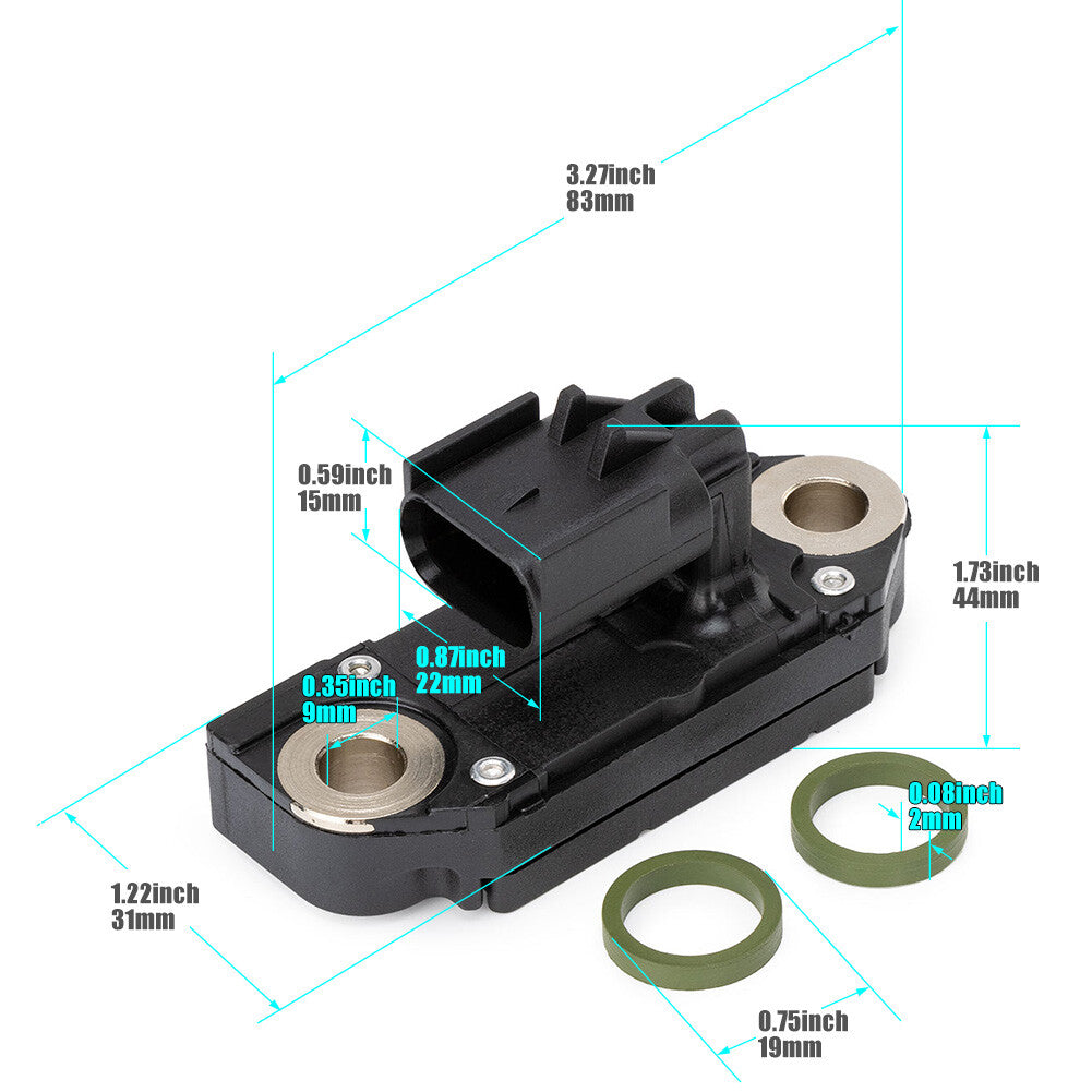 Suitable for ISB 6.7L differential pressure sensor DPF (2872424 4307166 4384138).