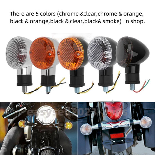 2pcs Front Rear Turn Signal Light Indicator Lamp for Yamaha Bolt XVS950 14-18