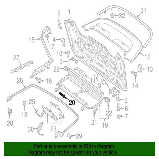 N91048101 x1 New for Volkswagen Part for VW [Year Range]