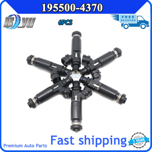 195500-4370 is a 6-fuel injector nozzle for Mitsubishi Montero Pajero 3.8 V6 03-06.