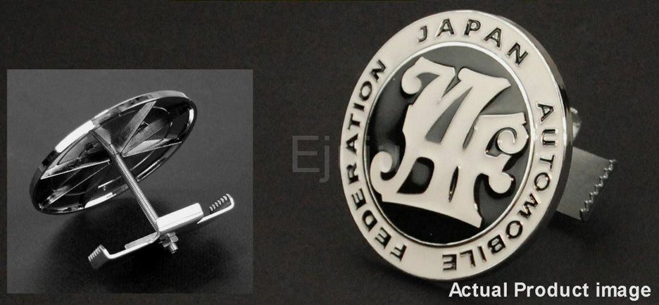 Car grille front badge Japan Automobile Federation black applicable to for Subaru