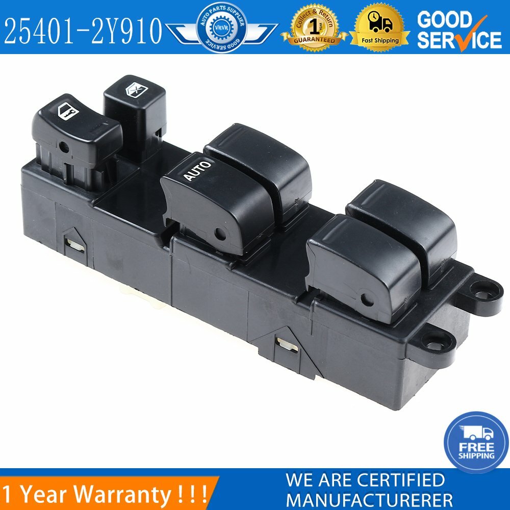 Front left power window control switch 25401-2Y910, suitable for 00-02 for Nissan Maxima, new.