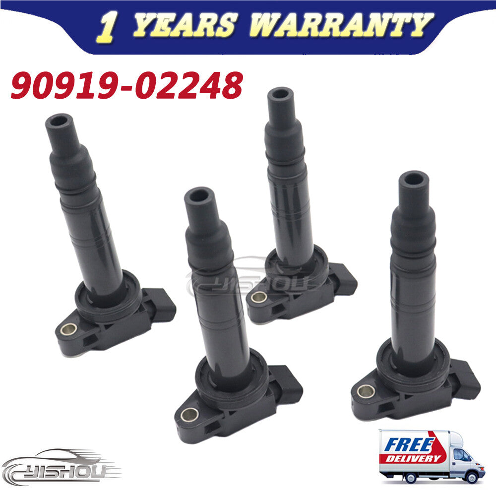 4 Ignition Coil set for 05-12 for Toyota 4Runner Tacoma 4.0L 2.7L 90919-02248 UF-495