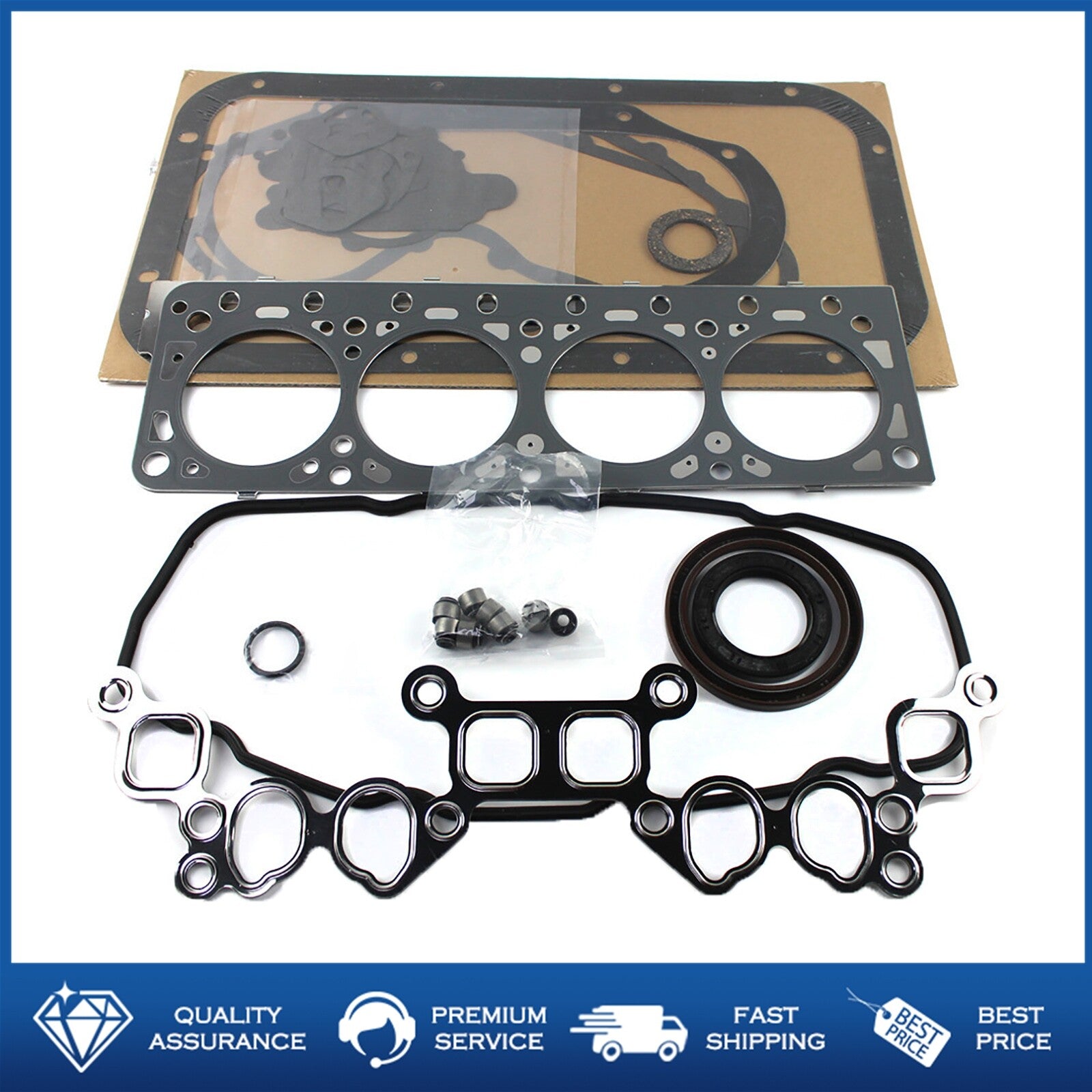 Full Engine Overhaul Gasket Kit for Nissan K21 Forklift 10101 LPG TCM