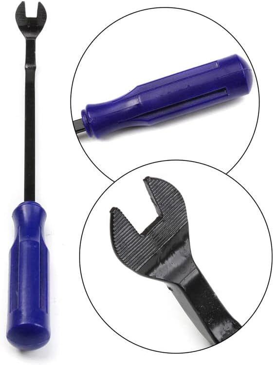 1Pc Car Door Panel Remover Body Retainer Clip Auto Trim Upholstery Pry Tool Blue
