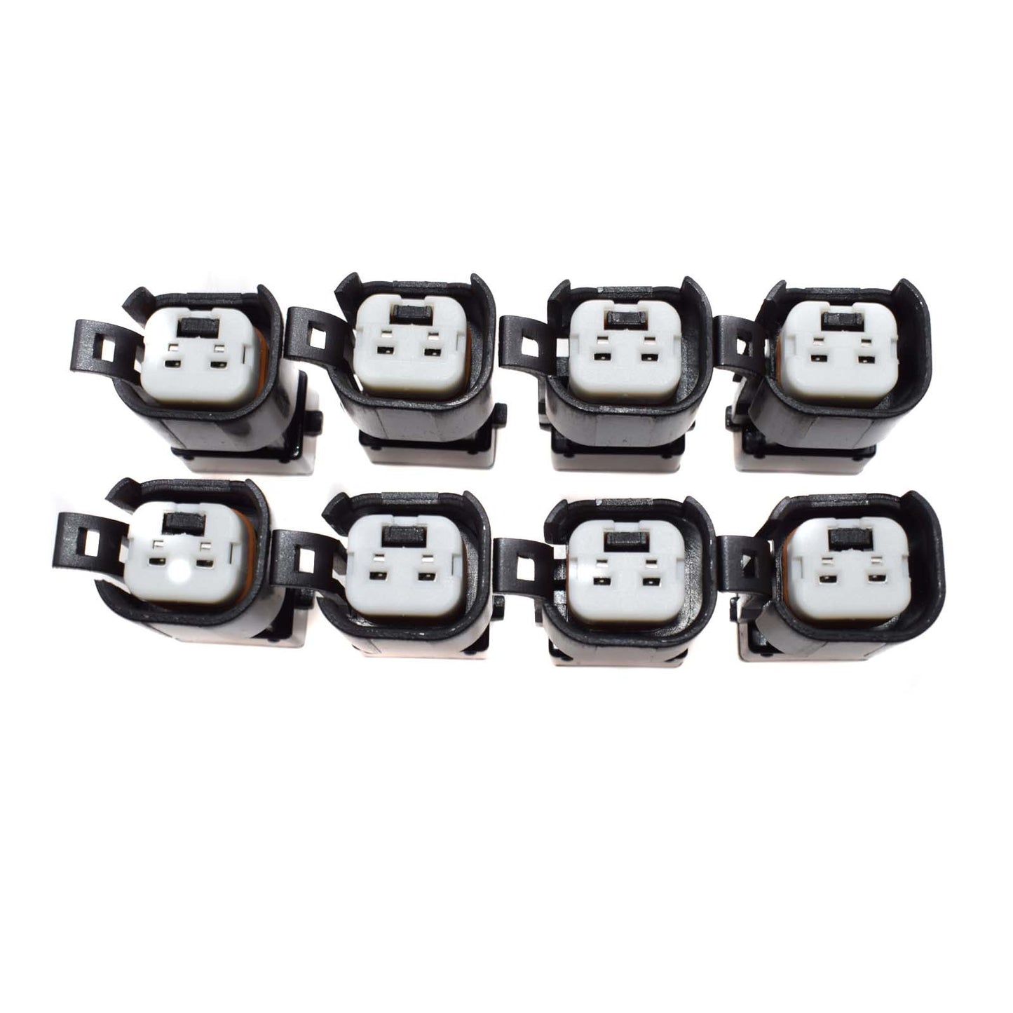 8-piece set of EV6 and EV14 female to EV1 male fuel injector connector adapter plugs