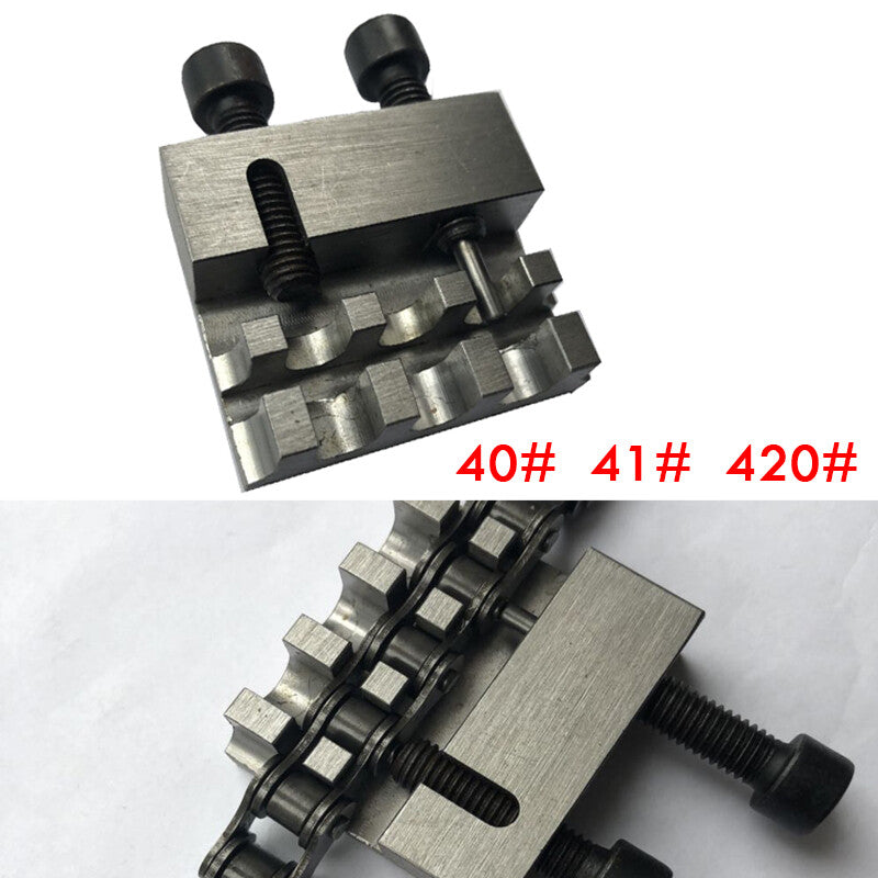 Heavy-duty bicycle chain disconnector circuit breaker tool 40 41 420 chain pin