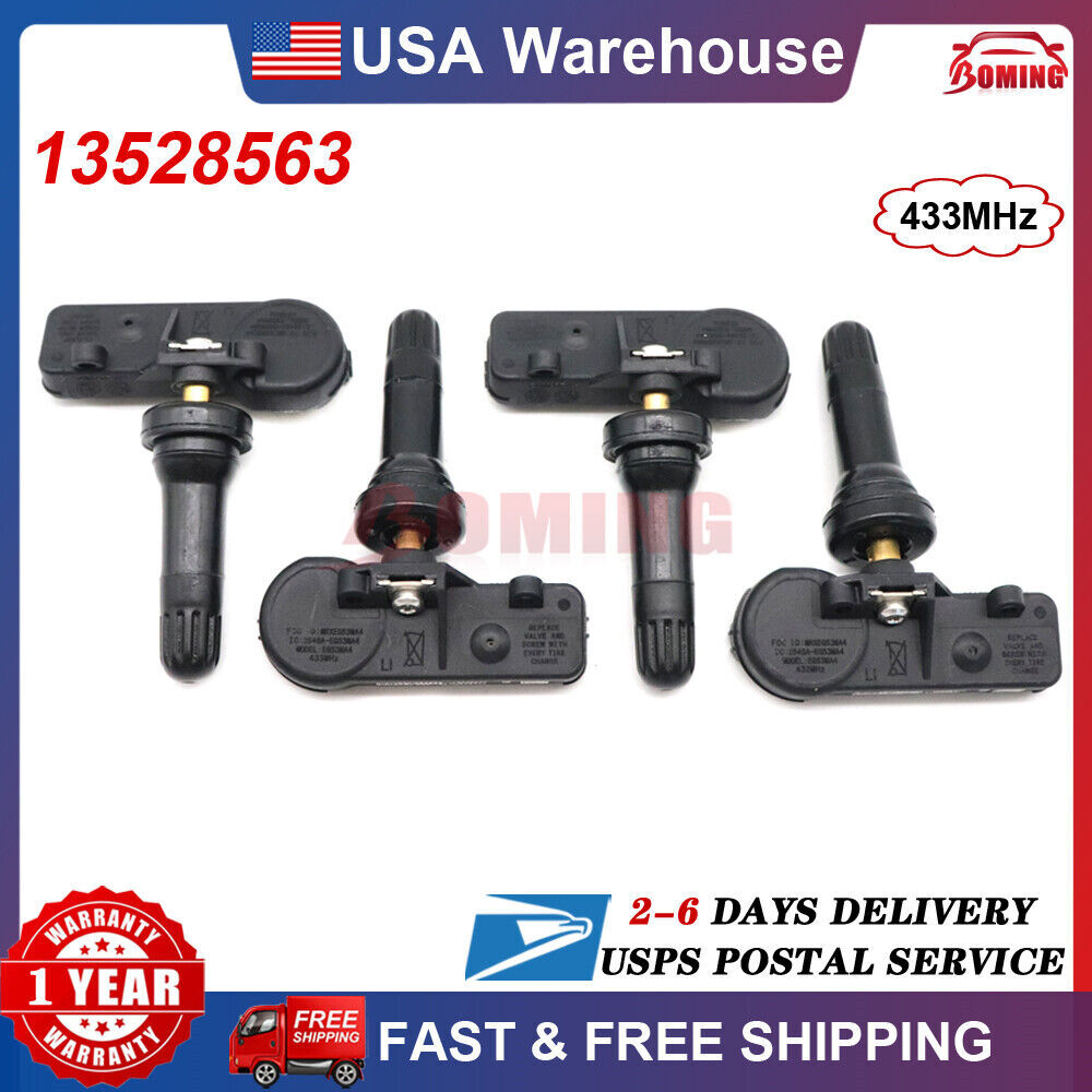 Set of 4 NEW TPMS TIRE PRESSURE SENSORS for 2019-2022 SILVERADO for SIERRA 13528563