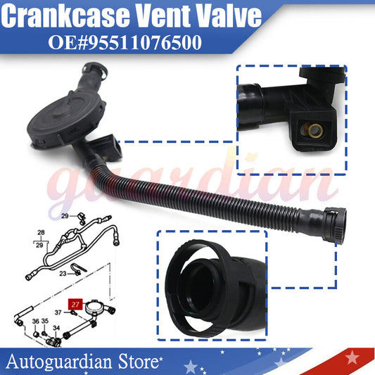 1 crankcase ventilation valve 95511076500 for Porsche for Cayenne 3.2L V6 2004-2006 4-door