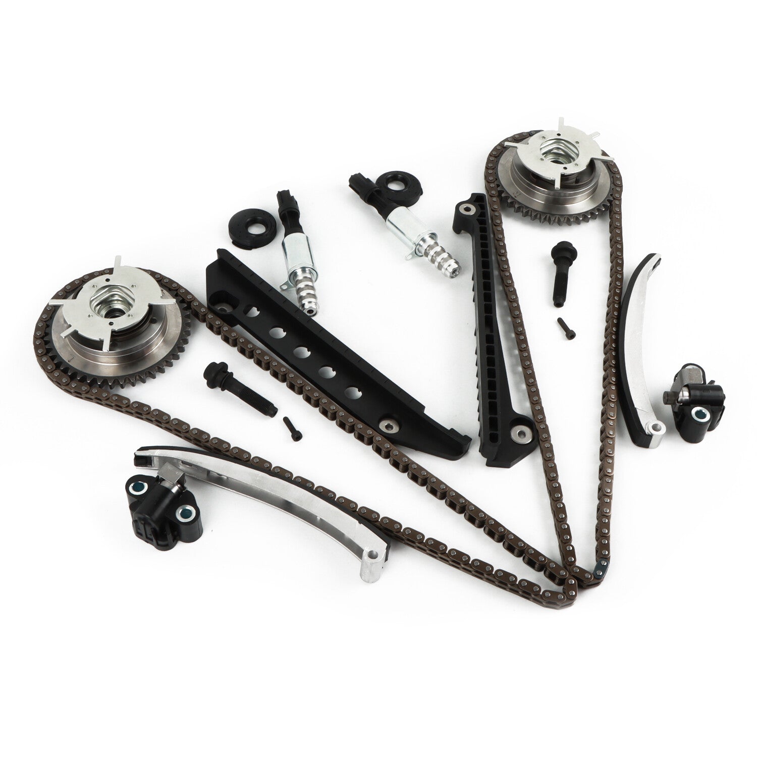 Timing Chain Kit Cam Phaser VCT Selenoid Fits 05-10 for Ford 4.6L TRITON 3-Valve