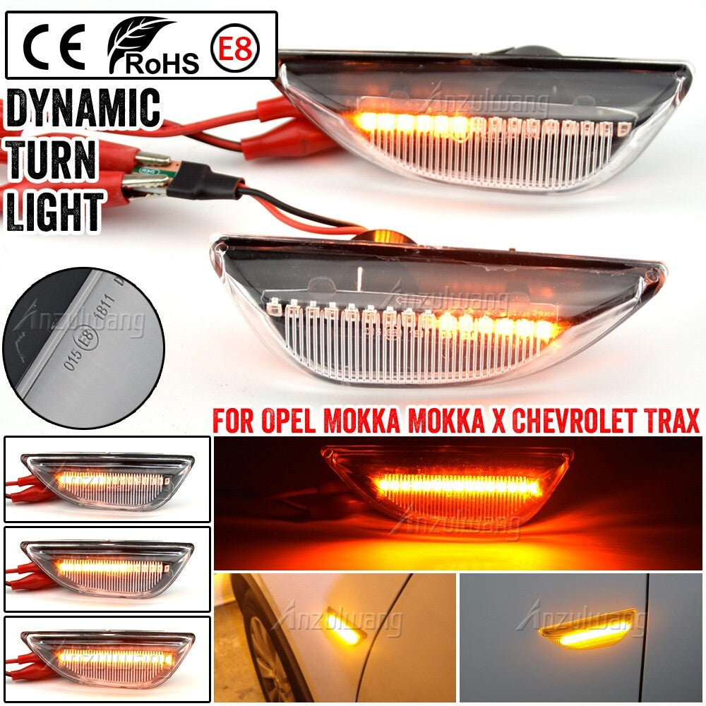 Dynamic Side Marker Turn Light for Opel Mokka X for Chevrolet Trax for Buick Encore