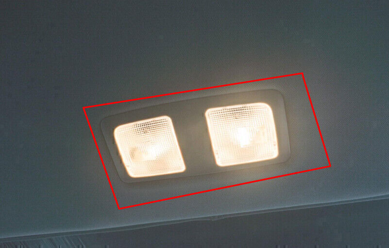 for Mazda CX-5 17-2024 Carbon Fiber Roof Rear Reading Light Fame Cover Trim 1PCS