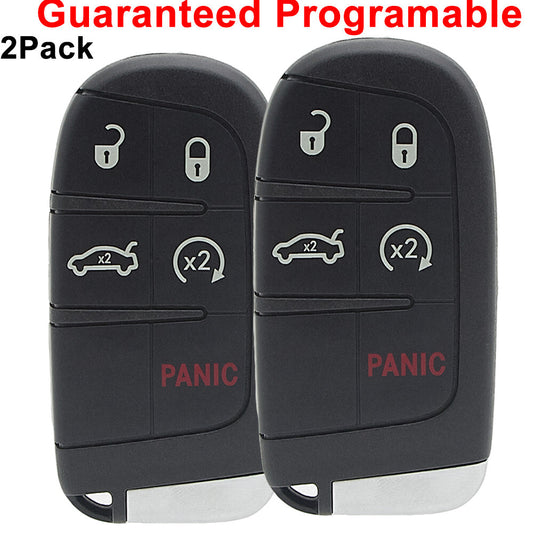 2-Piece for Dodge Charger Journey for Smart Agent Remote Keychain for 2011, 2012, 2013, 2014, and 2015