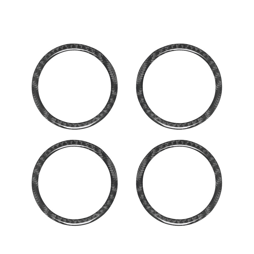 8X Carbon Fibre Speaker Ring Trim For Land for Range Rover Sport 2014-2017