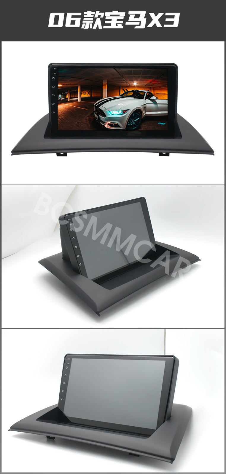 9inch Video Player Touch Screen WiFi For Carplay Fit For 2004-2012 for BMW X3 E83