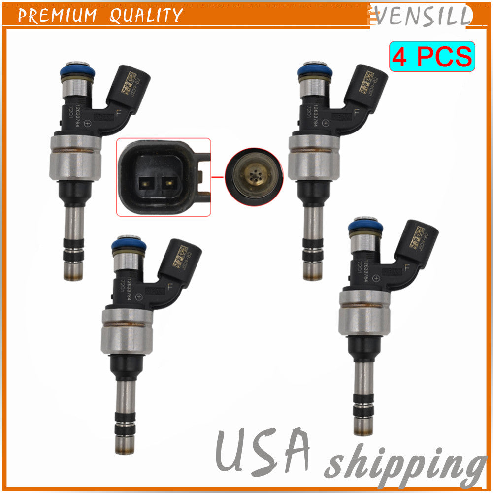 4PCS Fuel Injector 12633784 for Buick Lacrosse Regal for GMC Terrain for Chevrolet 12-15