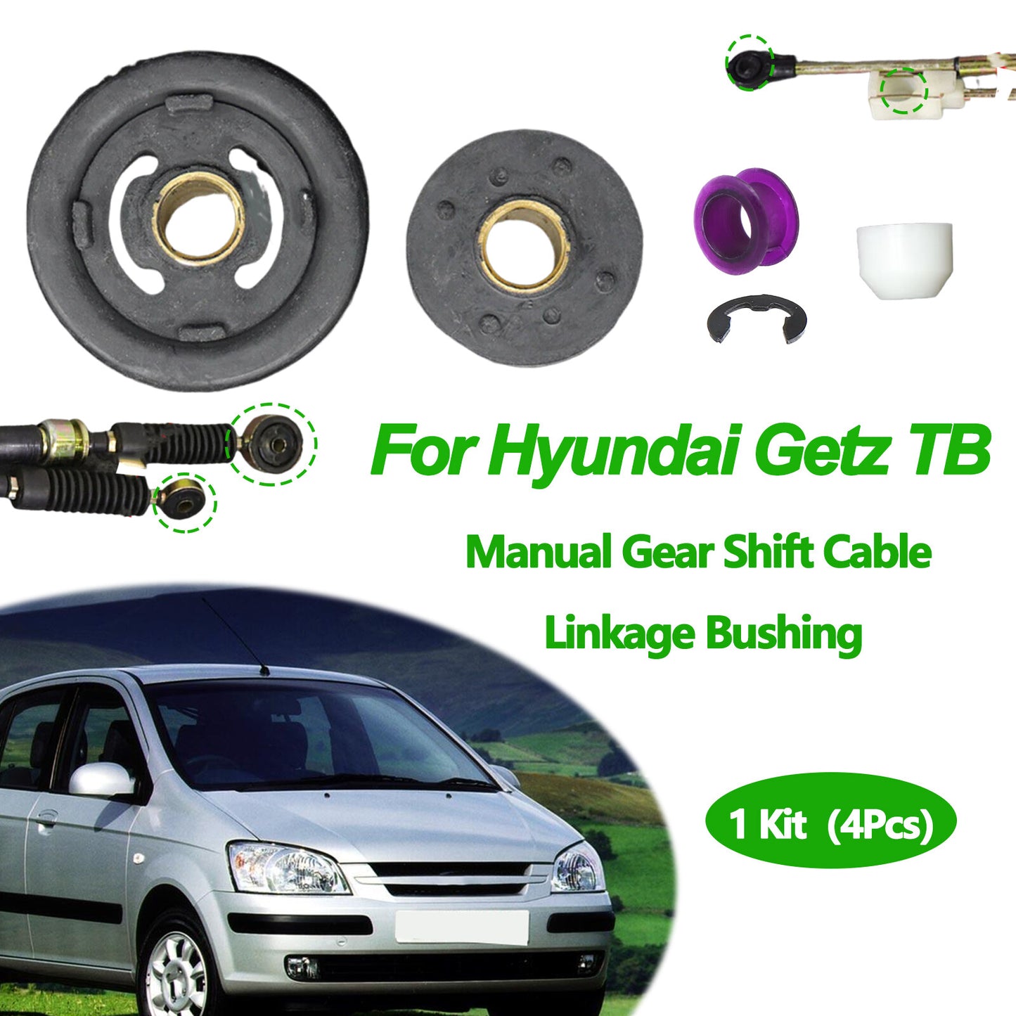 for Hyundai Getz TB Manual Shift Cable Linkage Control Bush Shifter Lever 02-11