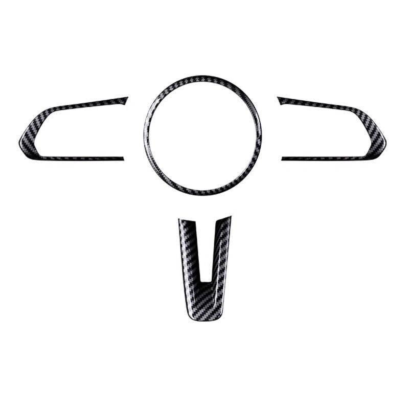 for Mazda CX-50 CX50 2023-25 ABS Carbon Fiber Steering Wheel Decor Cover Trim 4X
