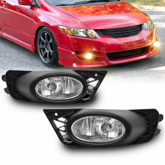 Lens 1 for front bumper fog lights, suitable for 2009-2011 for Honda for Civic sedans.