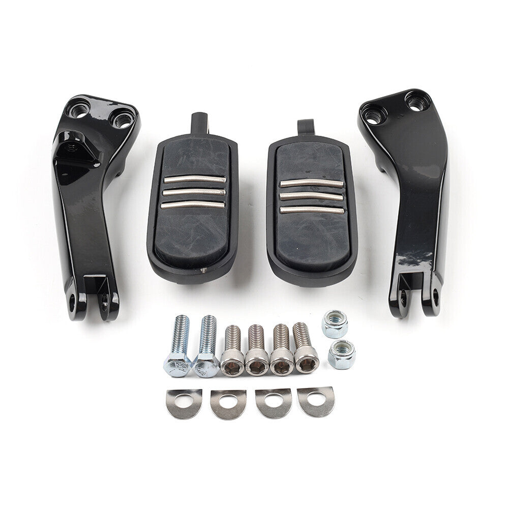 Motorcycle Passenger Foot Pegs Mount Support Bracket for Harley Dyna Glide 06-17