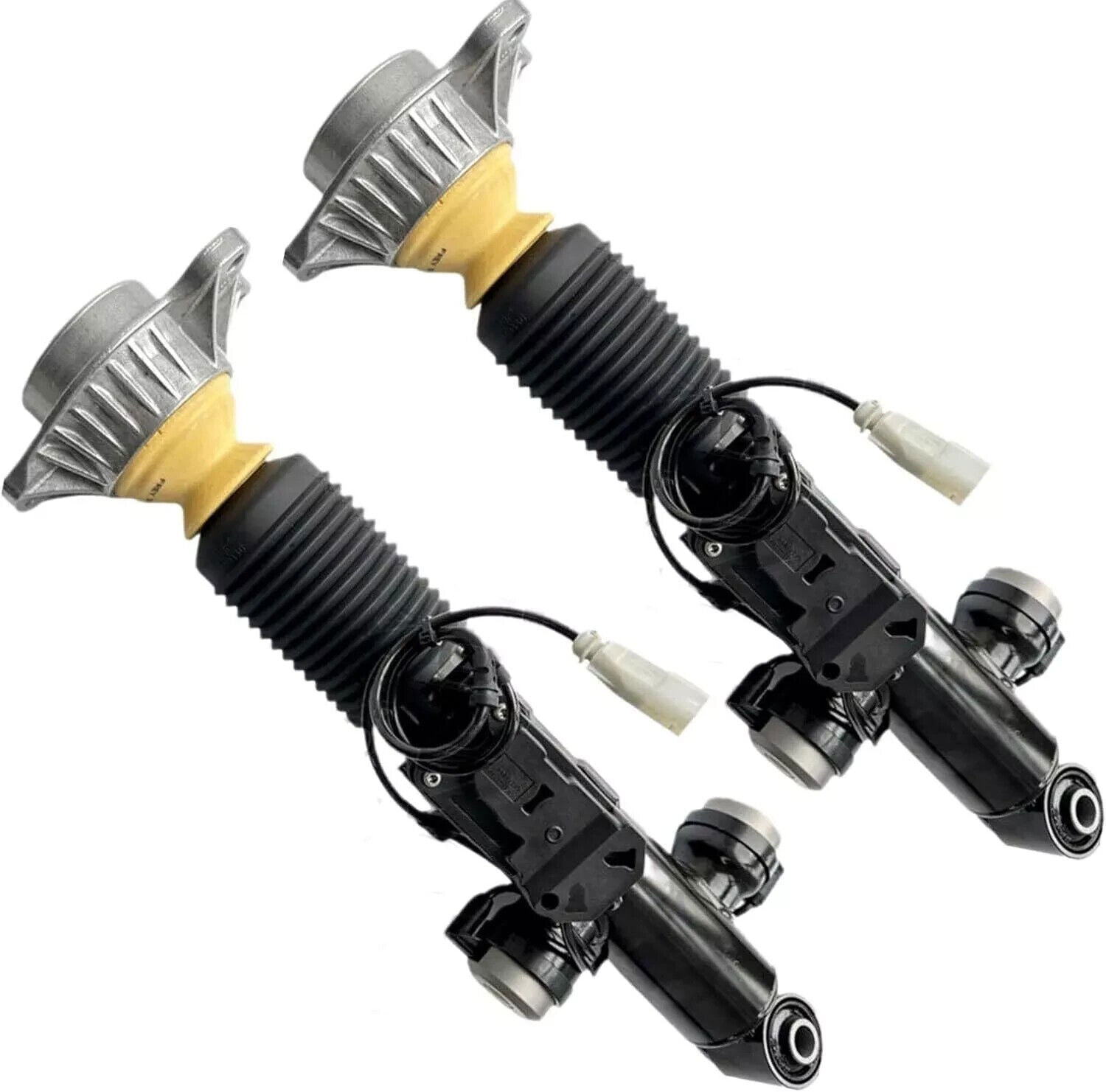 2x Front Shock Absorber Struts Assys EDC Fit for BMW E38 740i 740iL 750iL 1995-2001