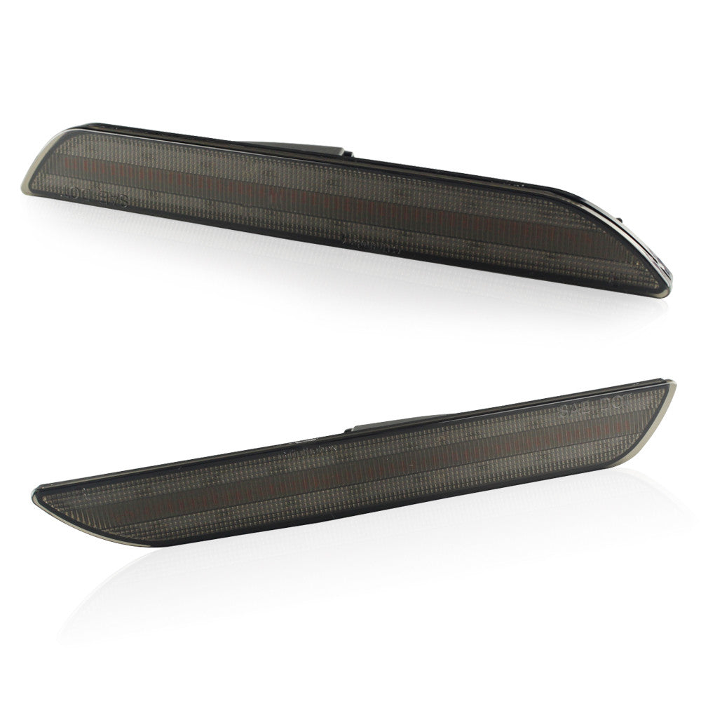 One set of smoked lens rear marker light strip with red LED lights suitable for 2015+ for Ford for Mustang