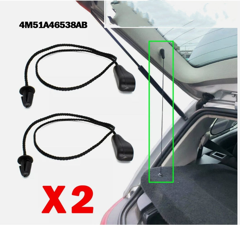 X2 Parcel Shelf Strap String Cord hanger for FORD FOCUS MK2 Hatchback C-MAX MK1