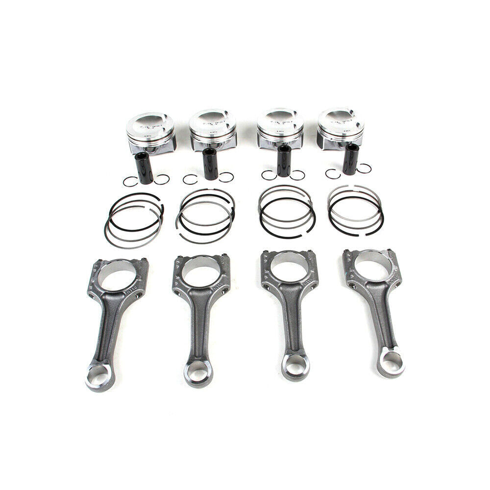 Piston  Rings Set + 4x Upgraded Piston Set fits for VW for Tiguan for AUDI A4 Q5 2.0T