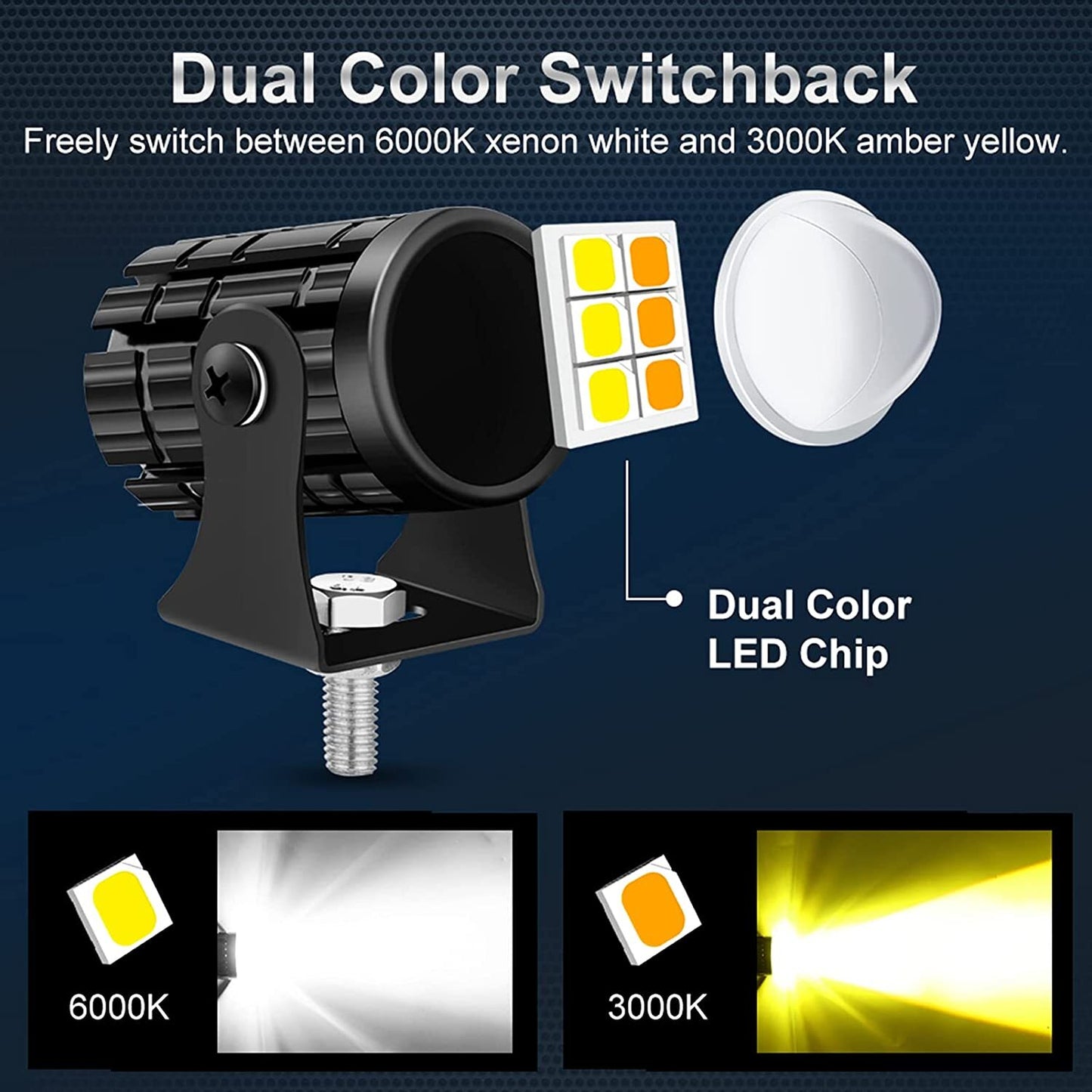 LED Work Light Bar Pods Driving Fog Lamp Spotlight For Car Offroad Truck Boat