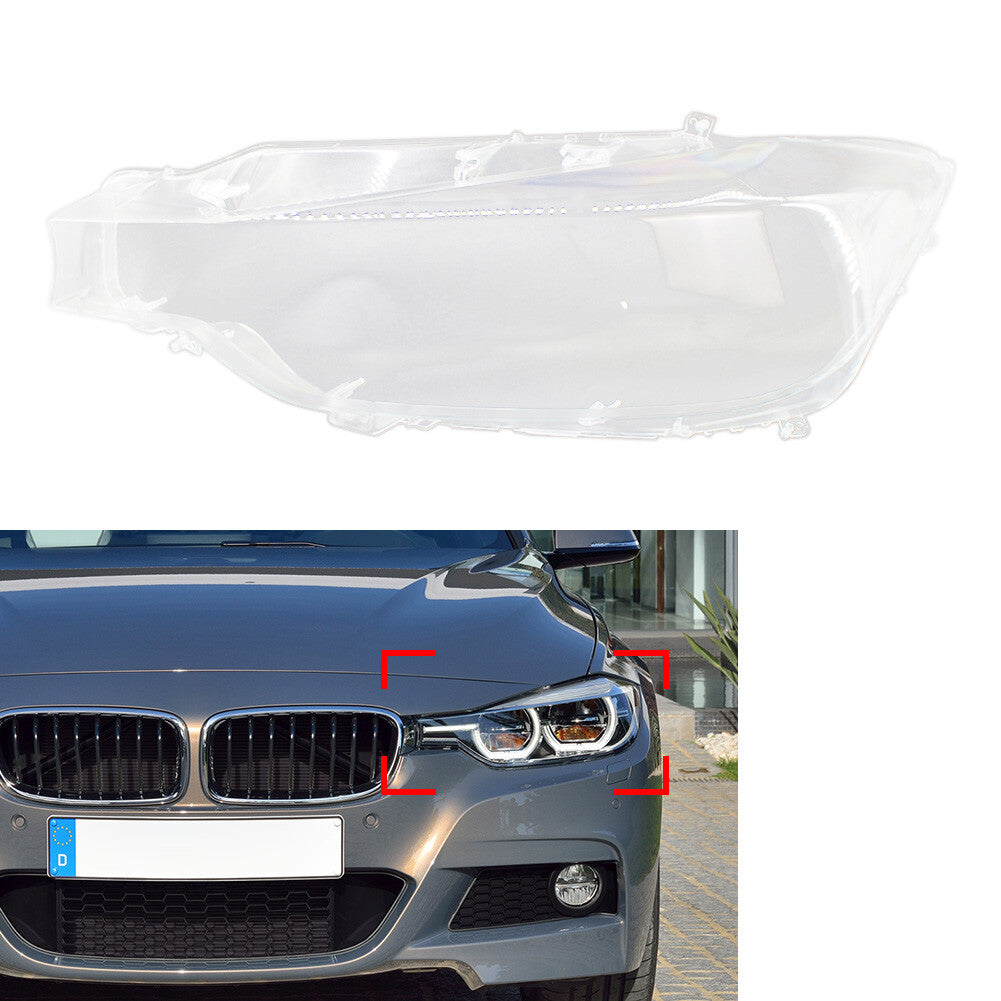 Headlight Lens Shell Cover for BMW 3 Series F30 F31 2012-2015 Transparent Left