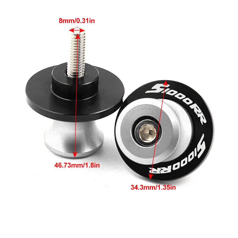 Schwingenspulen Coil Slider St?nderschrauben f¨¹r for BMW S1000R S1000RR 14-18 Silber