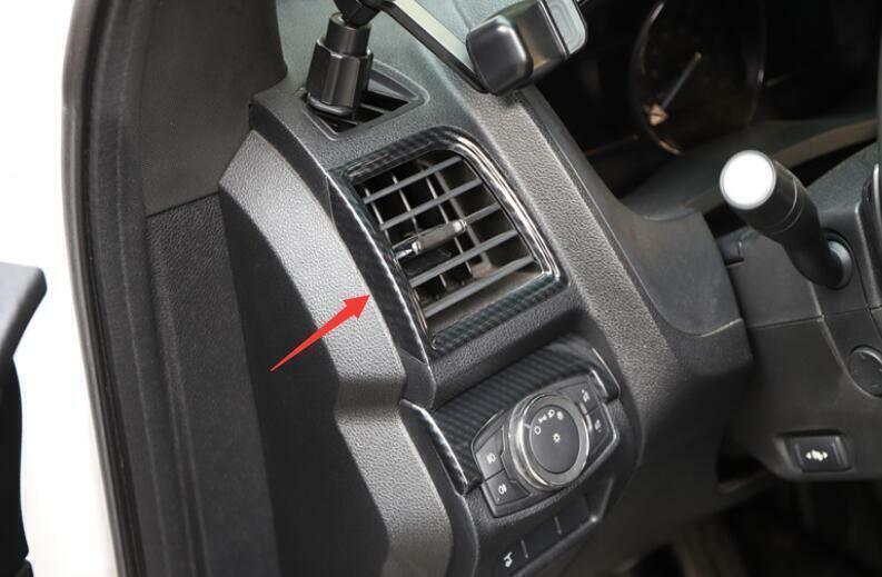 for Ford Explorer 2011-2019 Carbon Fiber Car Left And Right Air Outlet Vent Trim