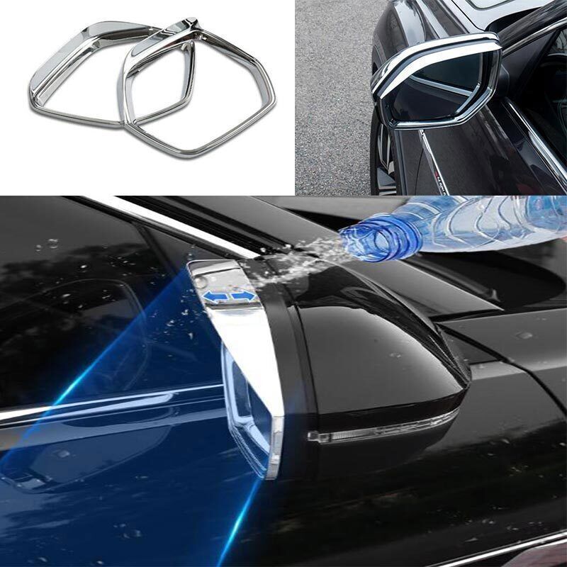 for Volkswagen Atlas 18-2023 ABS Chrome Rear View Mirror Rain Eyebrow Frame Trim