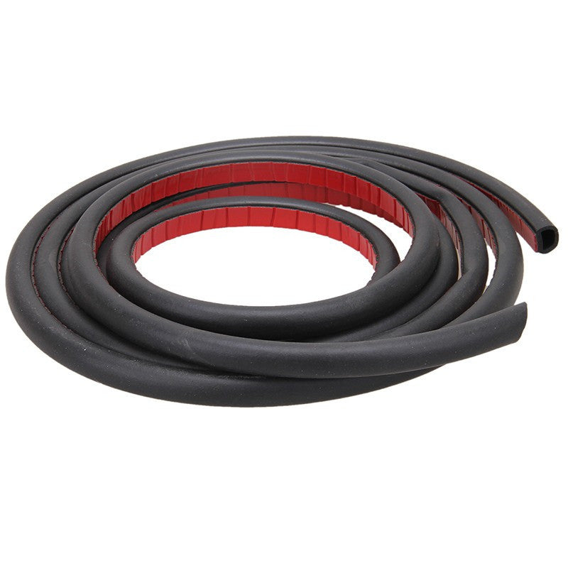 8M D Shape Mat Mounlding Trim Rubber Weatherstrip Car Door Window Edge Seal Pad