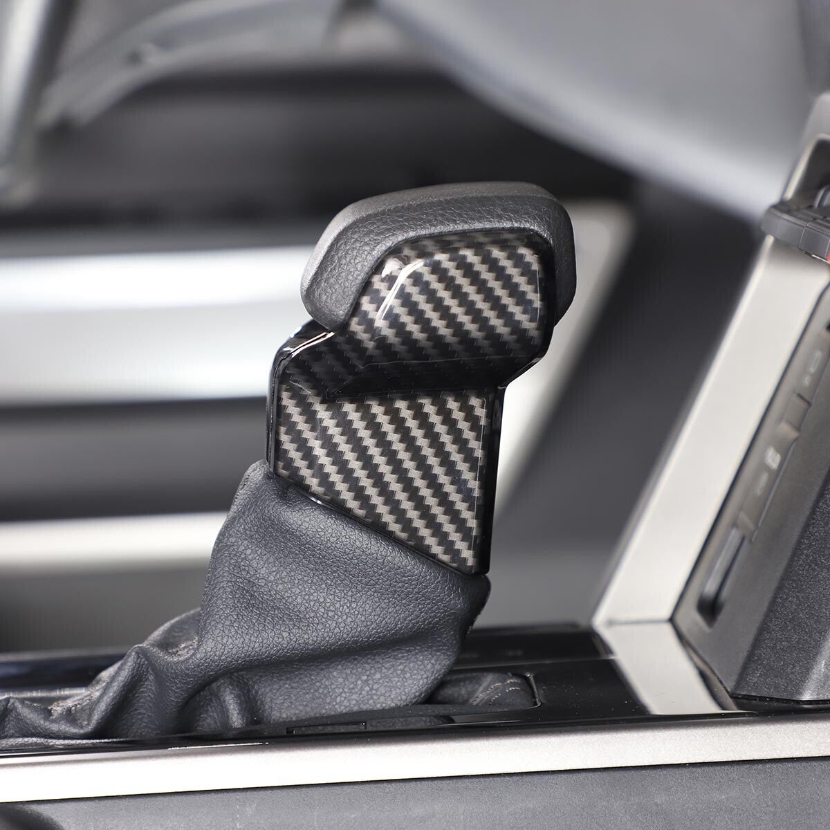 Oak grain ABS cup holder trim panel suitable for Toyota Tundra 2022 Sequoia 2023